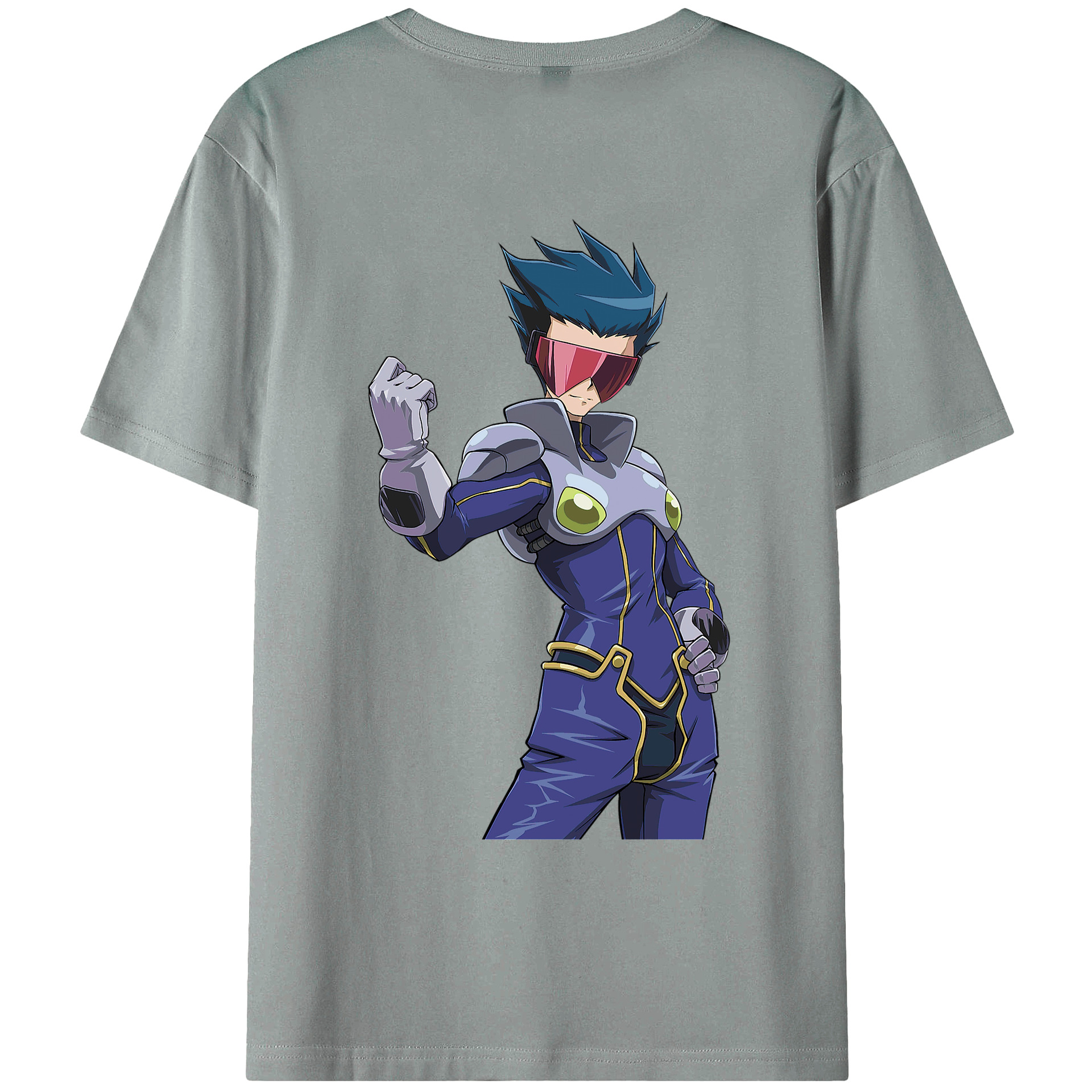 （画像用） 遊☆戯☆王 Yu-Gi-Oh! 綿100％ メンズ半袖Tシャツ（バックプリント） 通気性